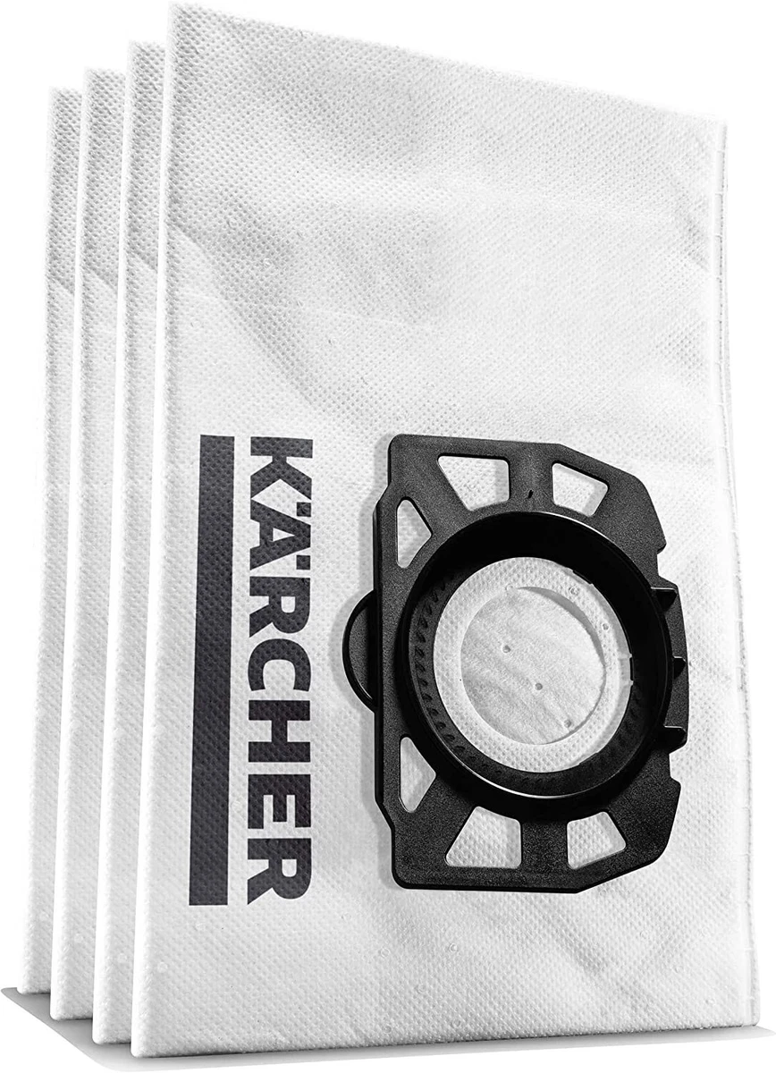 Bags Karcher KFI 357 WD2 WD3 Fleece Filter Bags Pack 4 2.863-314.0