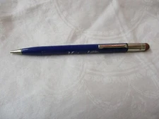 Vintage Scripto dark blue Mechanical Pencil Advertising Mutual of Omaha
