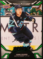 2022-23 22/23 Upper Deck MVP Green Script SP #154 Yanni Gourde Seattle Kraken