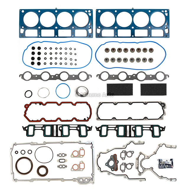 Full Gasket Set Fit 07-14 Cadillac Chevrolet GMC Sierra 1500 Yukon 6.0 6.2 VIN Y - Image 2 of 4