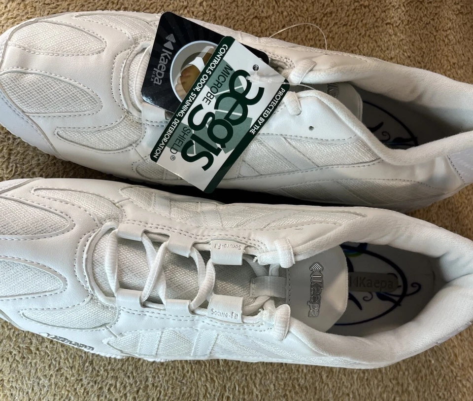 Nuevo con etiquetas Zapato Kaepa TouchUp Cheer Talla 11 Blanco Cheerleader Tenis Foto 2 de 4