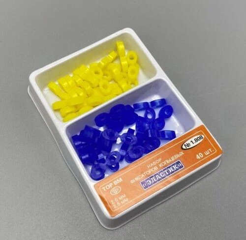 Juego de cuñas de fijación de goma elástica dental matriz matrices presa compuesto suave duro Foto 2 de 4