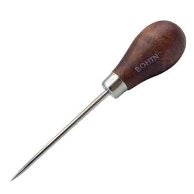 Bohin 4'' Tapered Awl with Pear Shaped Handle