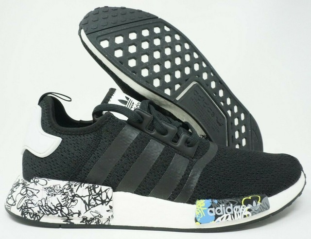 nmd r1 black graffiti