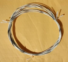 Wire,Wht/Blk,Mil Spec,16 AWG,Copper,Stranded(19x29),Tin Plated,PVC,M16878/2, 20'