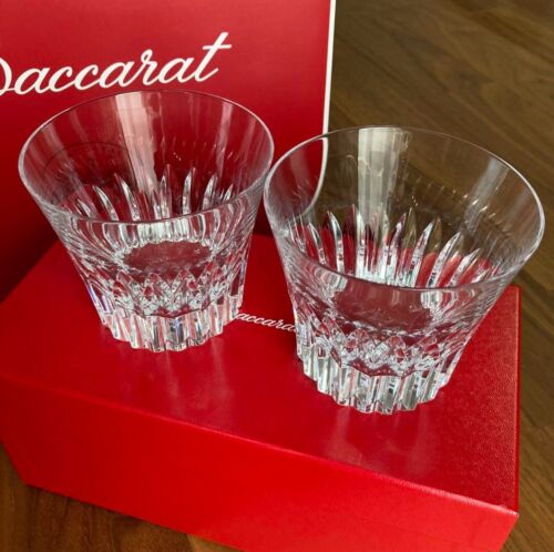 Baccarat Crysta Year Tumbler 2022 Rock Glasses Pair Set NEW in the Box - Picture 1 of 4