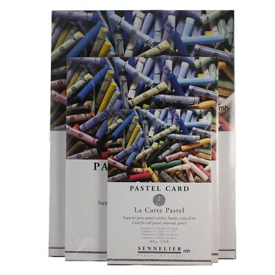 Sennelier La Carte Pastellkarte Soft Pastel Charcoal, Bleistift 360 g/m² 6 Farbblock