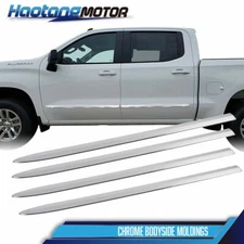 Chrome Side Door Body Molding Cover Trim Fits Chevrolet Chevy Silverado 19-21
