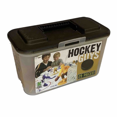 Kaskey Kids Hockey Guys Play Set - 14 Players, Rink, Goals & Puck For Tabletop Hockey Games