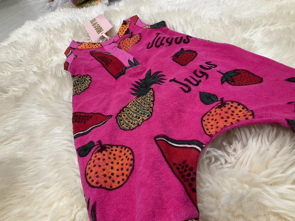 Mameluco Hugo Loves Tiki Fruit pierna larga rizo talla 3-6 meses Foto 4 de 4