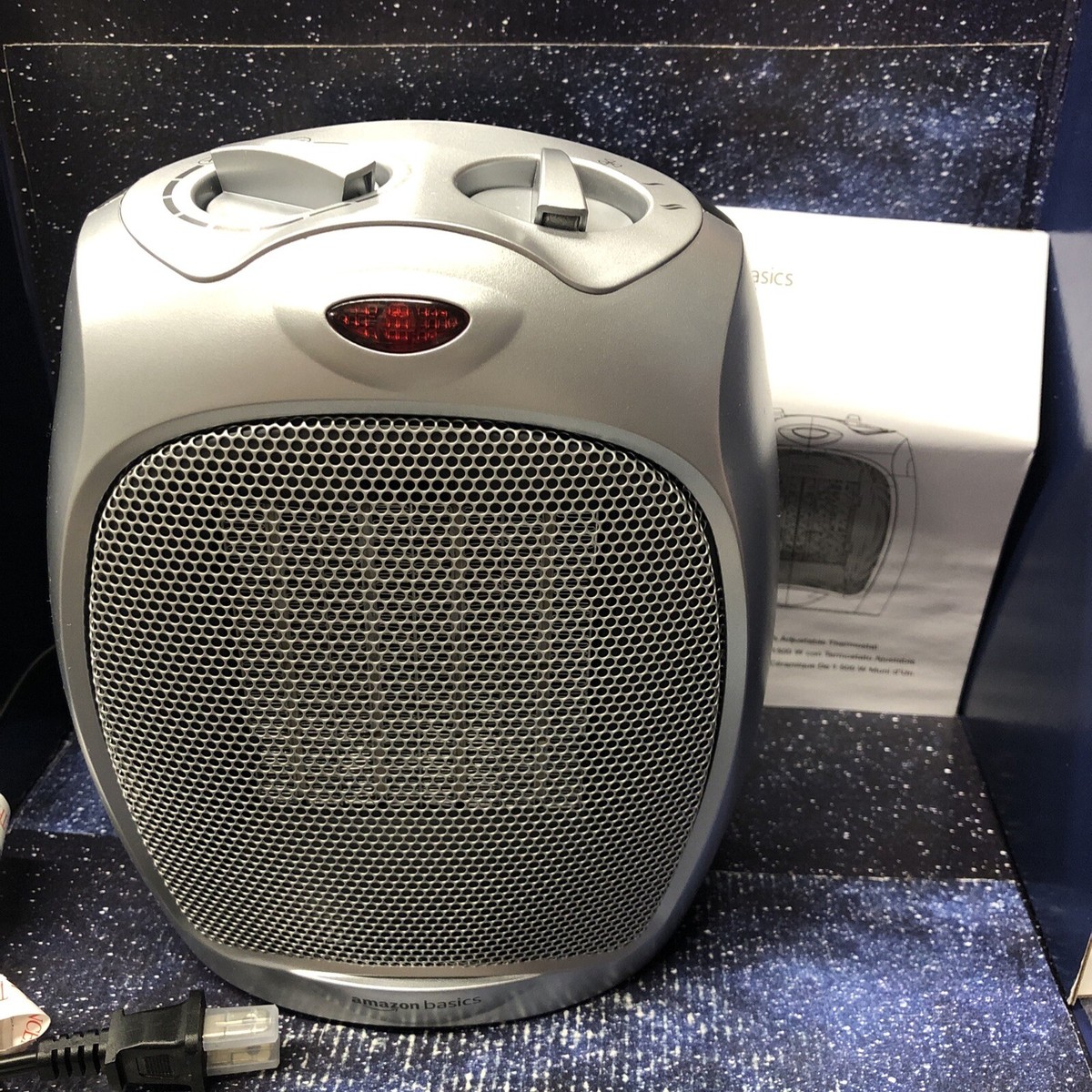 Amazon Basics 1500W Ceramic Personal Heater with Adjustable
