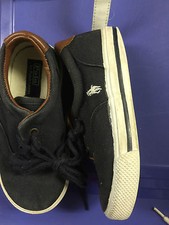 Ralph Lauren Boys/ girls Size 9, black tie ,boat shoe sneaker