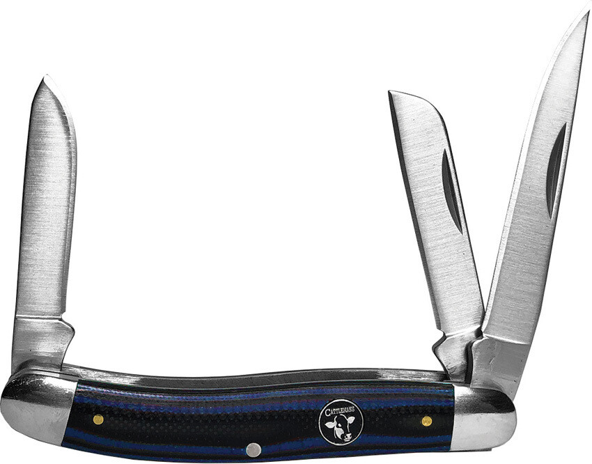 New Cattleman’s Cutlery Cowhand Stockman Blue CC0001GBL Knife