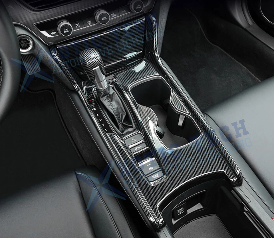 Console Gear Shift Panel Armrest Box Cap Cover Decor For Honda Accord 2018-2022 - Image 3 of 4