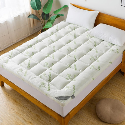 Bamboo_Viscose Mattress Topper Twin Size, Cooling Extra Thick Breathable Mattres