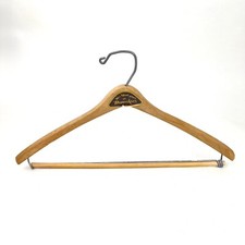 Vintage Wooden Advertising Clothes Hanger - The Men's Store at DONECKERS