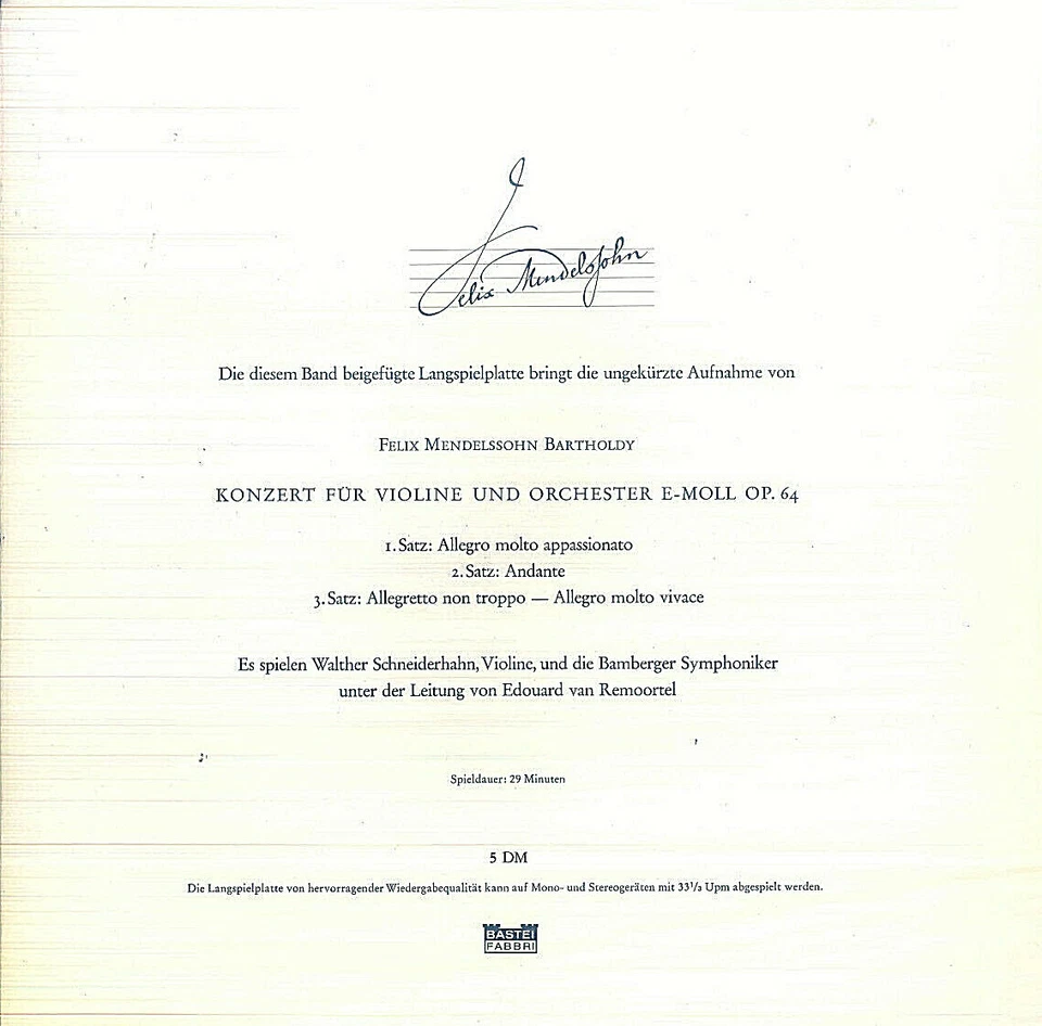 Felix Mendelssohn – Felix Mendelssohn In 4 Folgen · Band II - Bild 2 von 2
