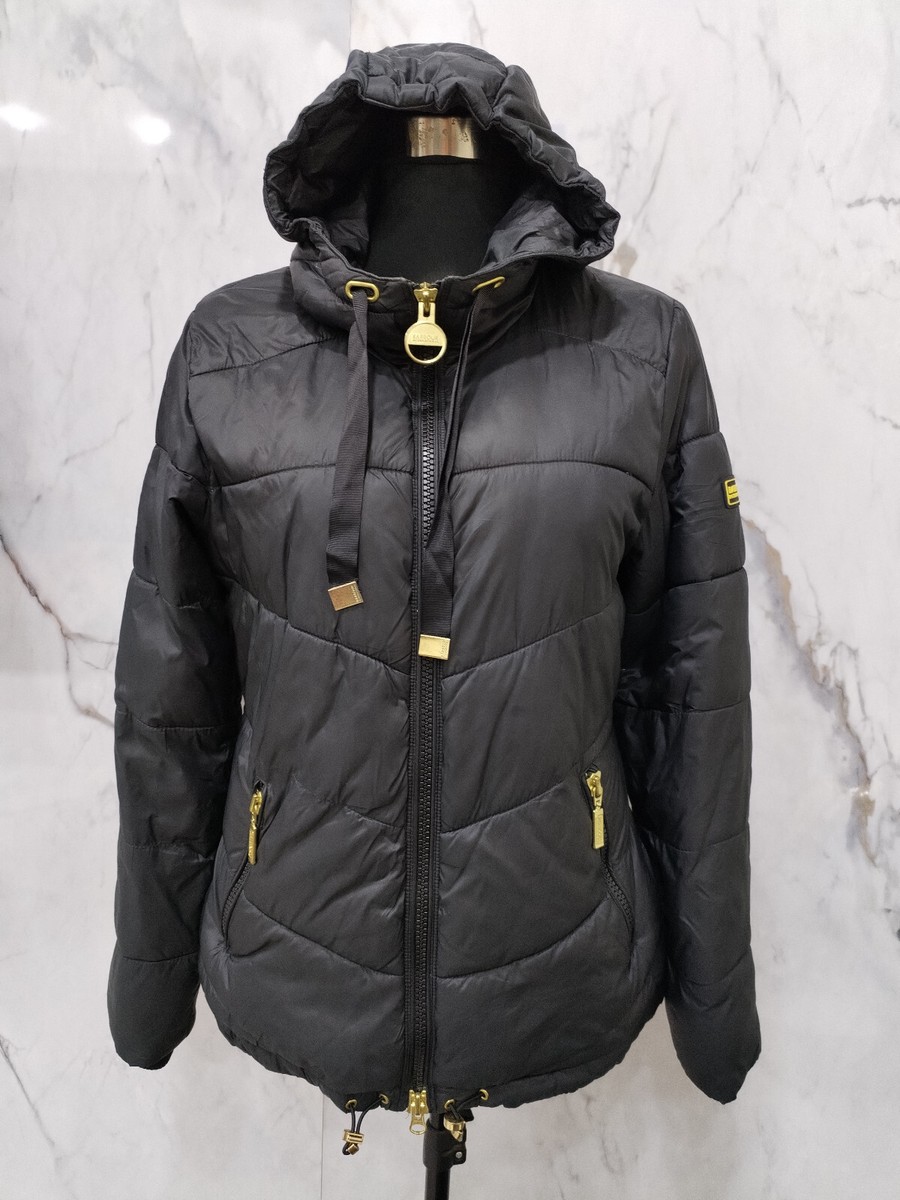 Barbour Women's Puffer Jacket Fiber Down Black Size UK 10 US Barbour Women's Puffer Jacket Fiber Down Black Size UK 10 US