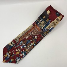 Club Tabasco Men's Tie Night Club Scene Multi Colored 100% Silk Made in USA Vtg
