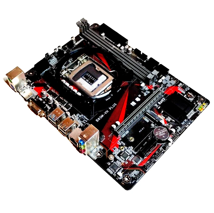 JGINYUE B85M-VH PLUS LGA1150 M-ATX DDR3 Motherboard | Tested + Reliable - Image 3 of 4