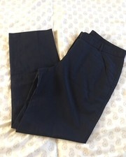 Ladies Thomascook Retail Trousers Old Style Navy Blue Size 14 Leg 29