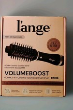 L'ANGE HAIR VolumeBoost 60mm 2-in-1 Ceramic Volumizing Brush Dryer Black NEW