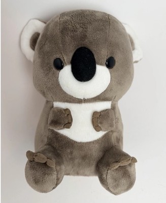 Bellzi Koala Plush Stuffed Animal Toy Soft Plush Figure Gray White Black