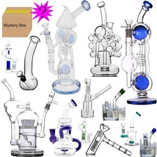 Blind Box Random Style Glass Water Pipe recycle rig Smoking Hookah torch bong 1p