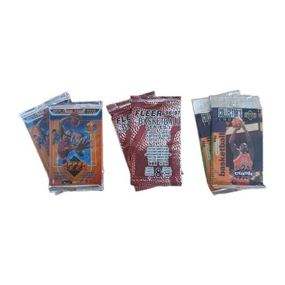 SET 6 PACKUNGEN BASKETBALL Vintage 1995-96 UD - 1996-97 FLEER - UPPER DECK 3D 93-94