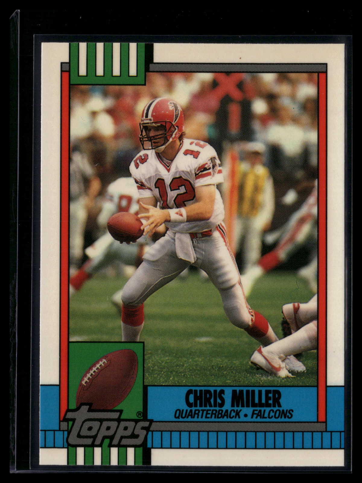 1990 Topps #472b Chris Miller QB Falcons