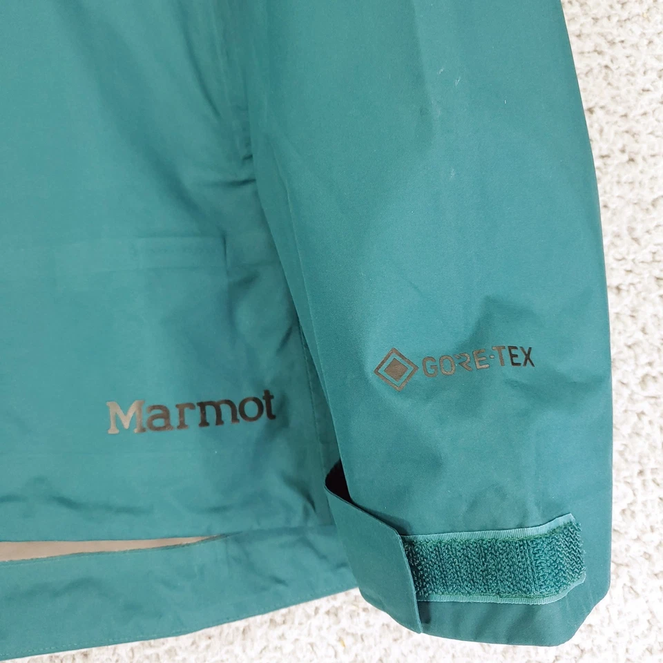 Marmot Knife Edge GORE-TEX Jacket Womens XL Teal Waterproof Rain Shell EUC Gorp - Image 3 of 4