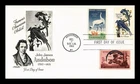 DR JIM STAMPS US COVER JOHN J AUDUBON AMERICAN ARTIST FDC COMBO ARTMASTER