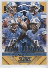 2015 Score Team Leaders Gold Golden Tate Joique Bell Matthew Stafford #14 1k3