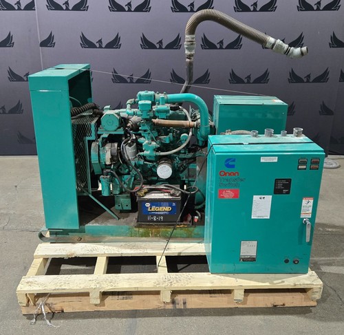 ONAN 20ES L25850B Generator Set w/ Automatic Transfer Switch USED
