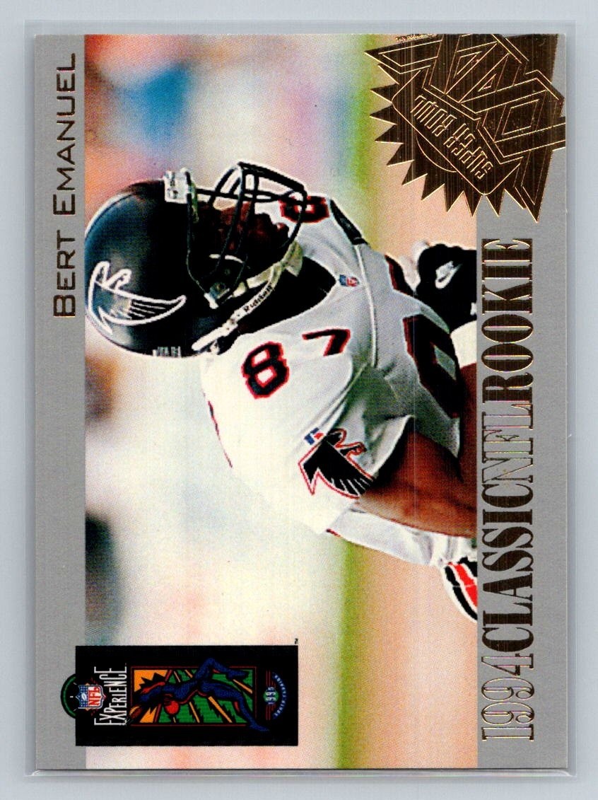 1995 Classic NFL Experience #R2 Bert Emanuel Rookies
