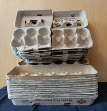 28 EGG CARTONS Cardboard Paper 12 dozen 16 half dozen Easter Crafts Clean Used
