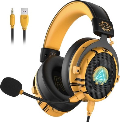 EKSA Gaming Headset, 7.1 Surround Sound PC Headset mit Noise Cancelling