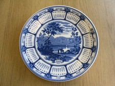 Wedgwood Blue & White Calendar Plate