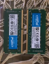 Crucial 16GB Total PC4-25600 3200mhz Memory Two 8GB modules CT8G4SFS832A