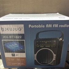 Portable AM FM Radio, Bluetooth 5.0 Radio 5 Watts Loud Speaker,Rechargeable FM R