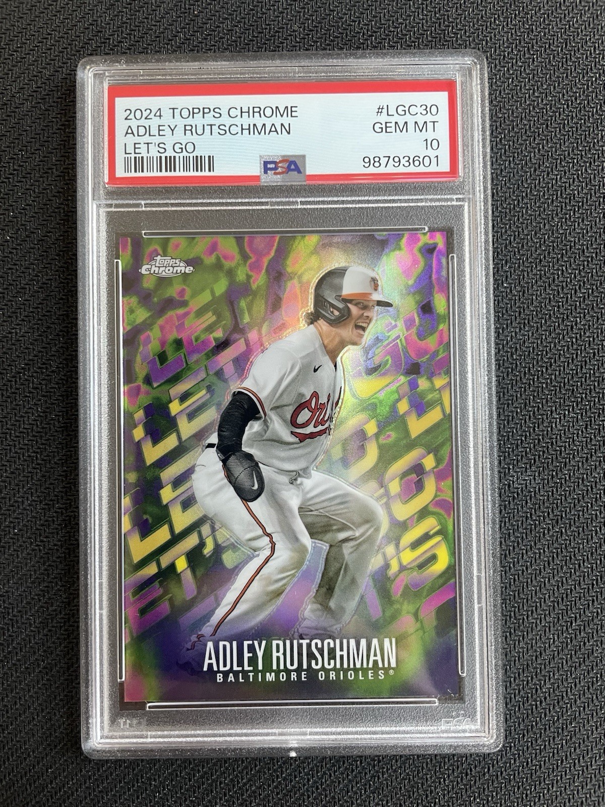 2024 Topps Chrome Adley Rutschman Let’s Go SSP Case Hit PSA 10