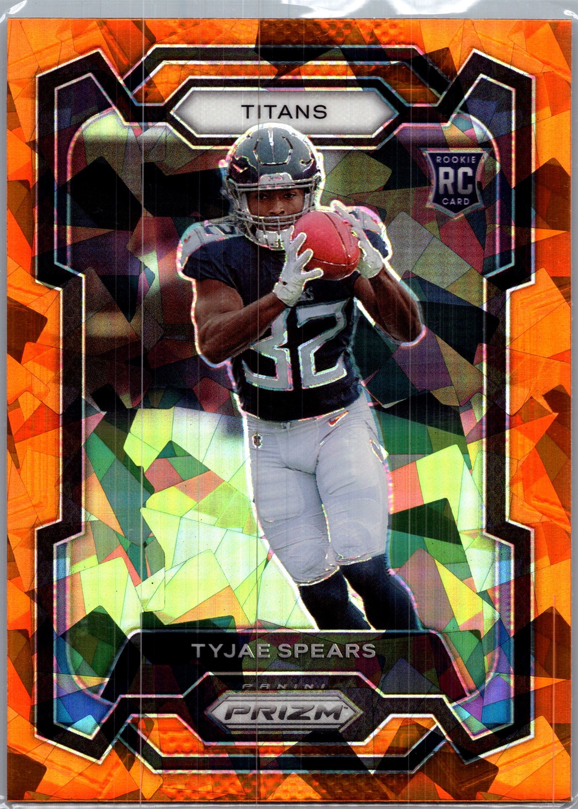 2023 Panini Prizm #396 Tyjae Spears Orange Ice