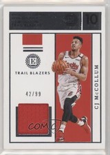 2019-20 Panini Encased Label Materials 42/99 CJ McCollum #LM-CJM s7f