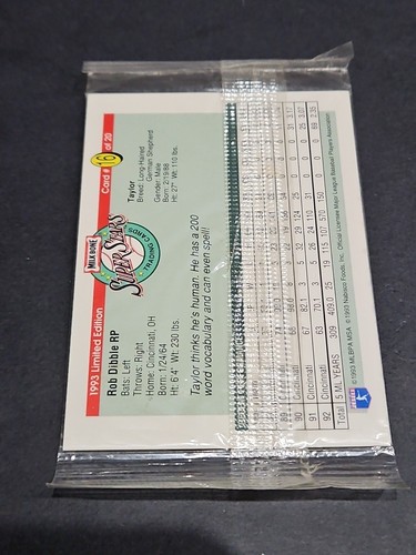 1993 MILK BONE SUPER STARS FACTORY SEALED PACK TIM FOLEY & ROB DIBBLE WITH DOGS - 第 2/2 張圖片
