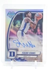 ISAIAH EVANS 2024-25 BOWMAN CHROME U REFRACTOR 1ST ROOKIE AUTO #27 Q5466