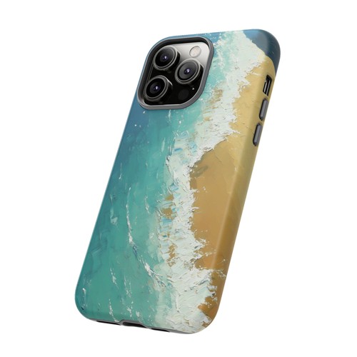 Phone Ink Case for iPhone / Galaxy / Pixel – Ocean Beach Coastal Oil Painting - Picture 91 of 257