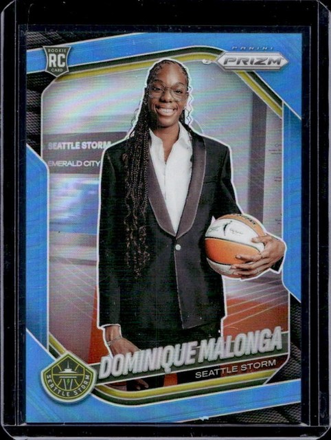 2025 Panini WNBA Prizm Dominique Malonga Carolina Blue Rookie RC #/125 Storm