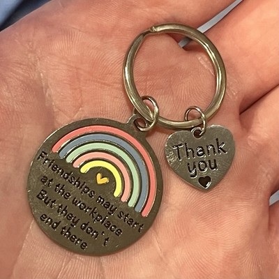 Co-Worker Friendship Keychain Office Workplace Gifts Keychain