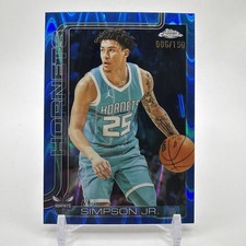 2025-26 Topps Chrome - KJ Simpson Jr. #45 RayWave Refractor 6/150