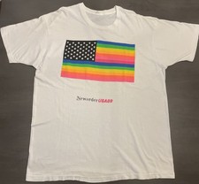 Vintage NEW ORDER Technique USA89 Concert Tour 1989 Neon Flag T-shirt